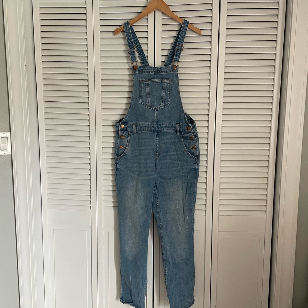 Old Navy Women's Blue Denim Overalls